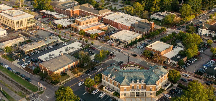 Neighborhood view of Cary, North Carolina