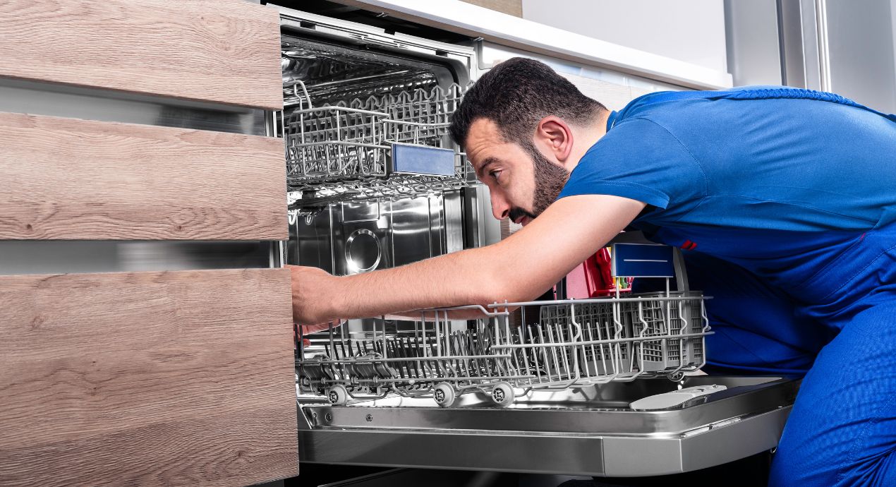 How to Clean the Inside of a Dishwasher and Under It
