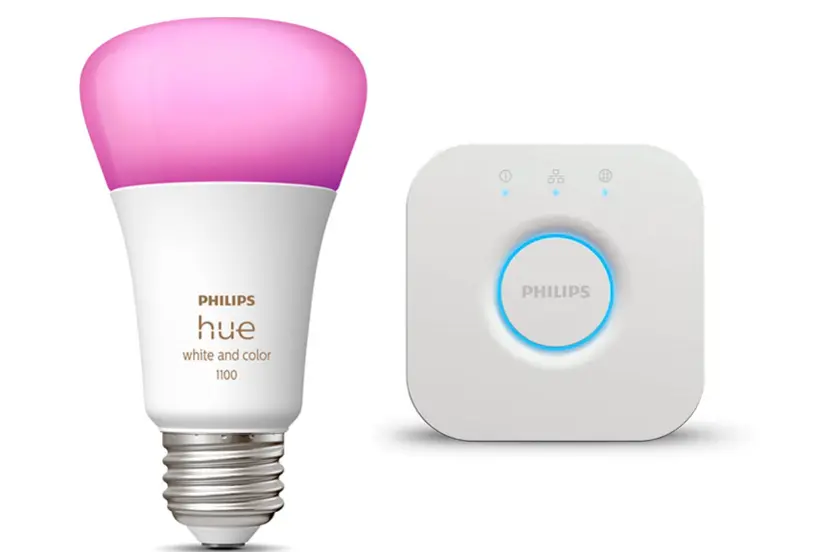 Philips Hue smart lights with color-changing LED bulbs